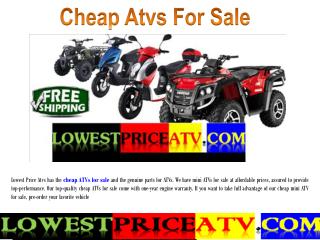 Cheap ATVs For Sale