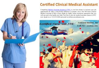 Certified Clinical Medical Assistant