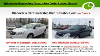 Used Car Dealerships London Ontario