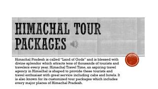 Himachal Tour Packages | Himachal Travel Time