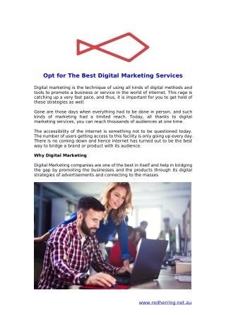 Choose The Best Digital Marketing Services