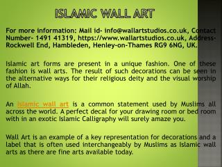 Islamic wall art