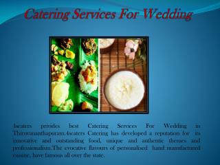 Catering Services For Wedding