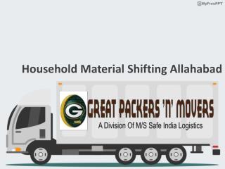 Household material shifting Allahabad