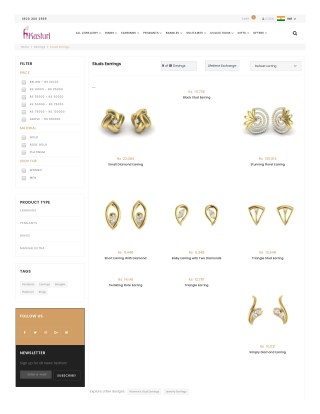 Studs Online - Buy Online Studs Earrings in India