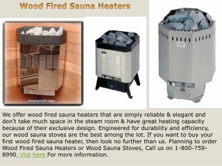 Reliable Wood Fired Sauna Heaters