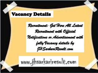 Vacancy Details