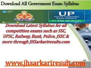 Download all government exam syllabus