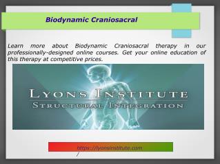 Biodynamic craniosacral Training