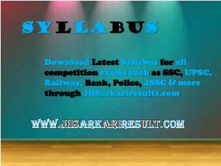 Syllabus