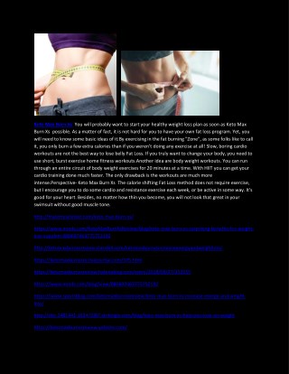 Keto Max Burn Xs - Increase Energy And Weight Loss
