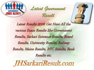 Latest Government Result