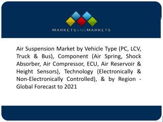 New Product Development Fuelled the Demand for Air Suspension Market