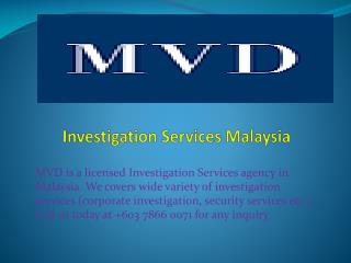 Investigation Services Malaysia