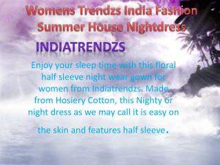 Women Trendzs India Fashion Summer House Dress