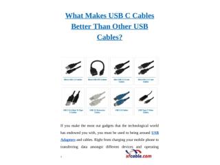 What Makes USB C Cables Better Than Other USB Cables?