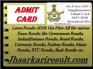 admit card