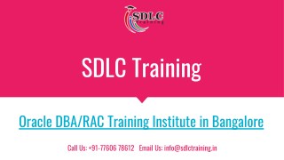Realtime and Job Oriented Oracle DBA/RAC Training in Marathahalli, Bangalore