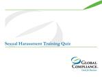 Sexual Harassment Training Quiz