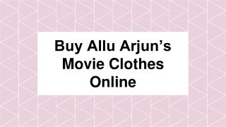 allu arjun dress online shopping