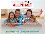 Columbus Fire Damage Restoration