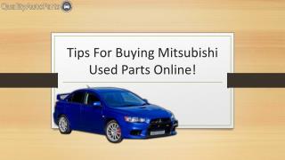 Buying Mitsubishi Used Parts Online