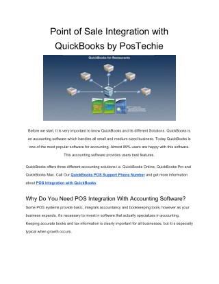 How Point of Sale Integration with QuickBooks? Why this we need? - PosTechie