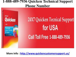 1-888-489-7936 Quicken Support Phone Number