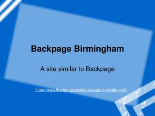 Backpage Birmingham