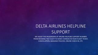 Delta airlines helpline support