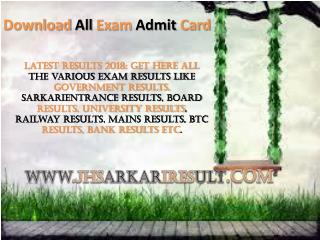 Download All Exam Admit Card