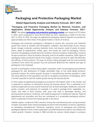 Packaging and Protective Packaging Market