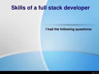 Full Stack Training in Hyderabad