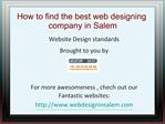Web Design Company in Salem
