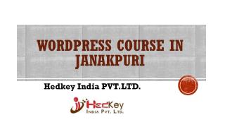 WordPress Course in Janakpuri | Hedkey India PVT.LTD.