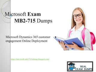 MB2-715 Dumps | RealExamDumps MB2-715 Exam Real Dumps - MB2-715 PDF Questions