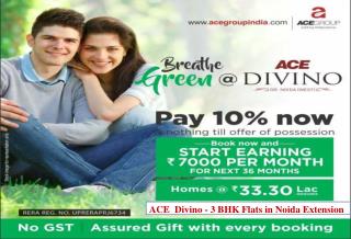 3 BHK Flats in Noida Extension - ACE Divino