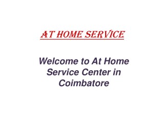 AC service center in Coimbatore