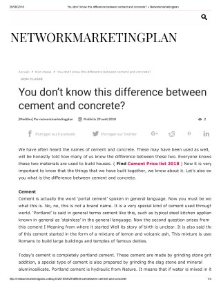 You donâ€™t know this difference between cement and concrete?