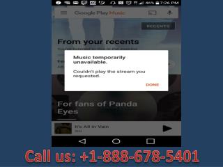 Call 1-888-678-5401 How to fix Google music error