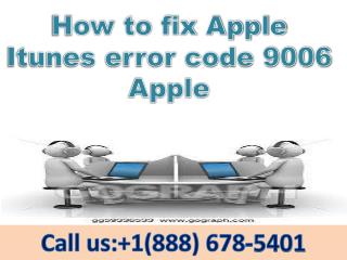 Dial 1(888)678-5401 Apple itunes error code 9 apple