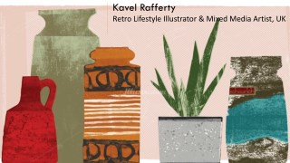 Kavel Rafferty - Retro Lifestyle Illustrator & Mixed Media Artist, UK