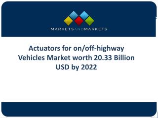 Growing Demand of Actuators for Automotive Actuators MarketÂ 