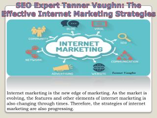 The Effective Internet Marketing Strategies