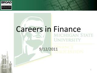 Careers in Finance
