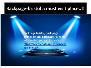 backpage-bristol a must visit place..!!