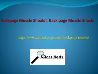 Backpage Muscle Shoals | Back page Muscle Shoals