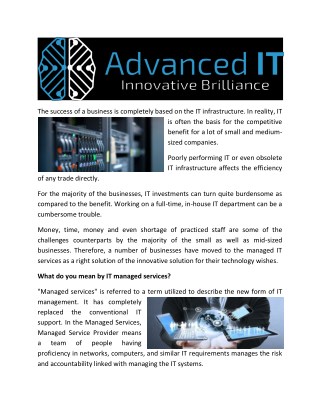 IT Infrastructure Management - Www.advancedit.com
