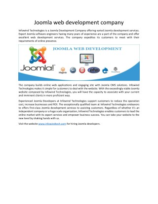 Joomla web development company