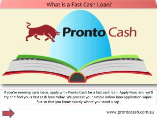 What is a Fast Cash Loan?